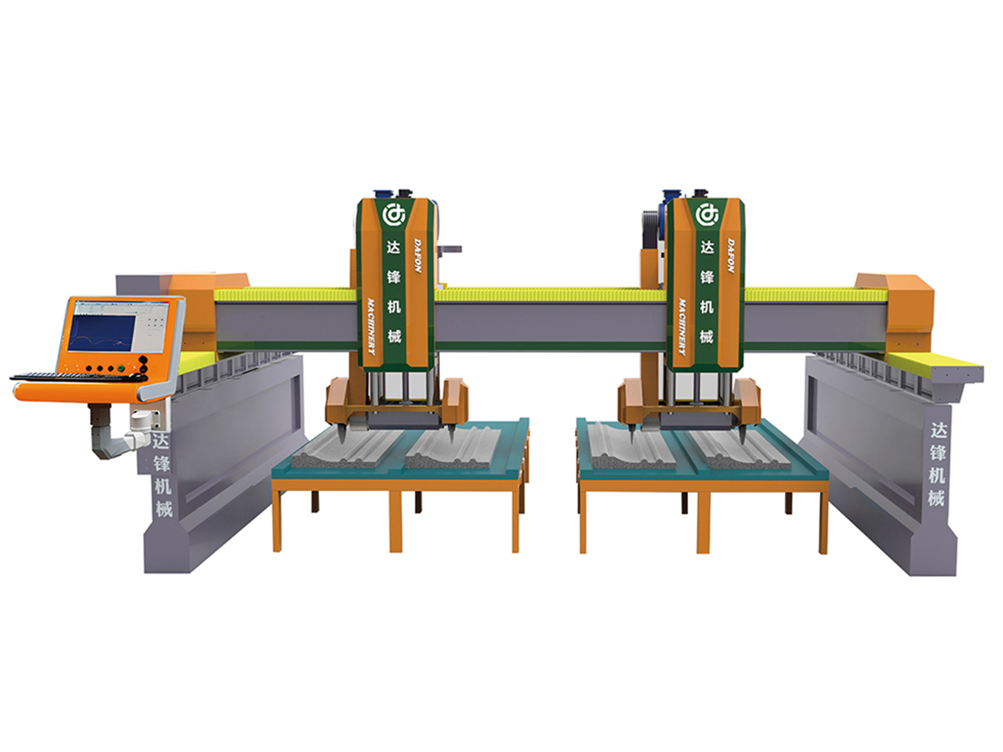 雙頭雙梁數控仿形機